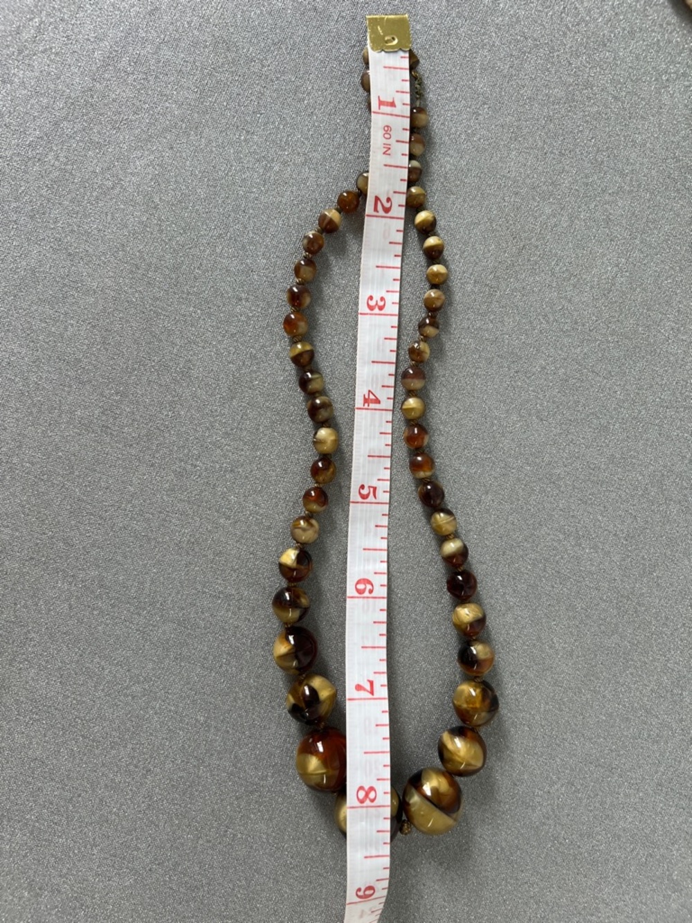 Brown Agate Bead 8.5” Necklace - Women Jewelry - Picture 11 of 12